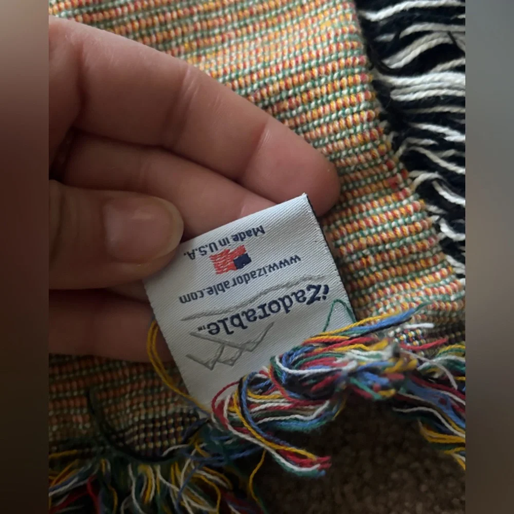 Norwalk Connecticut USA Fringe Trim Throw Blanket, Lap Blanket, Home Decor